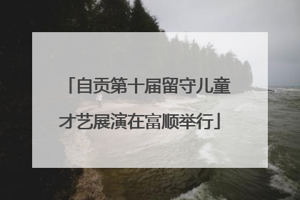 自贡第十届留守儿童才艺展演在富顺举行