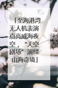 至海港湾无人机表演点亮威海夜空，“天空剧场”演绎山海奇境