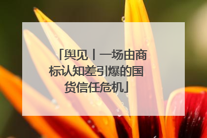舆见丨一场由商标认知差引爆的国货信任危机