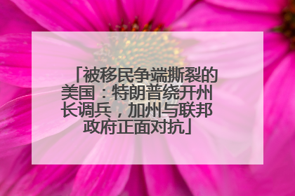被移民争端撕裂的美国：特朗普绕开州长调兵，加州与联邦政府正面对抗