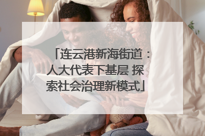 连云港新海街道：人大代表下基层 探索社会治理新模式