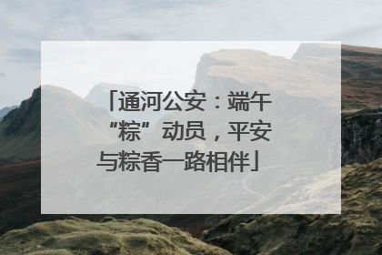 通河公安：端午“粽”动员，平安与粽香一路相伴
