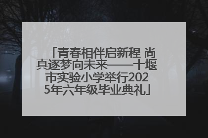 青春相伴启新程 尚真逐梦向未来——十堰市实验小学举行2025年六年级毕业典礼