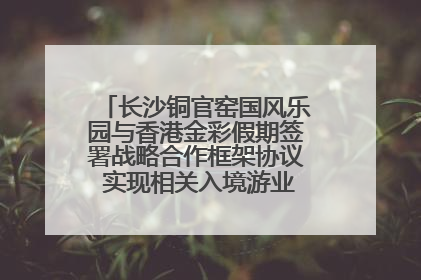 长沙铜官窑国风乐园与香港金彩假期签署战略合作框架协议 实现相关入境游业务增收超亿元
