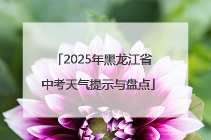 2025年黑龙江省中考天气提示与盘点
