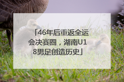 46年后重返全运会决赛圈，湖南U18男足创造历史